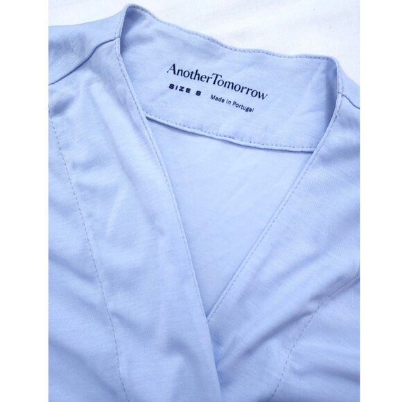 Another Tomorrow Elongated Robe Sample in Periwinkle Blue - SM - NWT - Picture 2 of 10